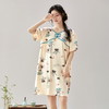 中式国风睡裙新款女士古风短袖睡裙家居服中短款连衣裙文艺仿古薄款居家可外穿睡衣2025新款 商品缩略图3