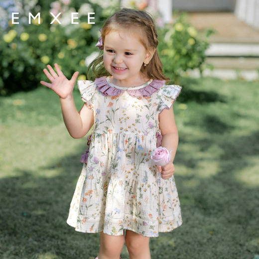 【宝宝服饰】嫚熙童装女宝宝连衣裙甜美公主裙外出印花背心裙子春夏季 商品图1
