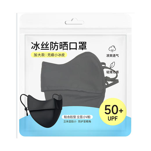 馨宜优品加大加肥款冰丝防晒口罩（250236） 商品图1