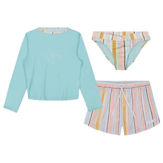 Roxy 澳洲户外运动品牌 女孩泳衣套装3件套只要￥280直邮到手，UPF50防晒 商品图1
