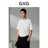 GXG男装 白色肌理面料短袖T恤  舒适简约休闲夏季热卖G24X442083 商品缩略图3