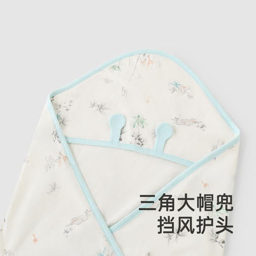 【商场同款】英氏婴儿抱被春夏季轻薄透气抱被男女宝新生儿包单 商品图2