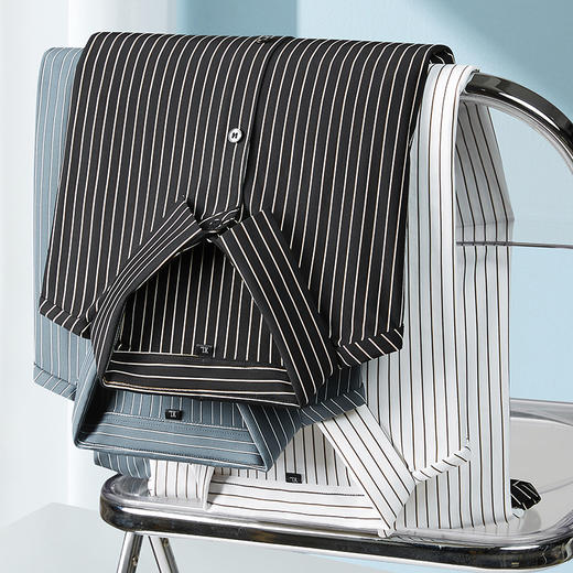 【桑蚕丝】【DWN】大依优型大码男装冰丝短袖衬衫加肥加大半袖衬衣宽松休闲弹力打底夏季胖子男士上衣 商品图2