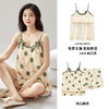 新款夏季睡衣女士带胸垫吊带短裤家居服套装免穿文胸防凸点不走光2025新款夏季睡裙 商品缩略图0