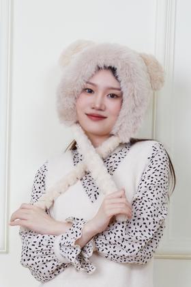 Say Something 小熊毛绒护耳帽 19927