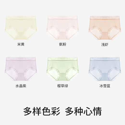 草本初色聚乳酸轻薄裤速于胶囊内裤602款 六条装【MQ】 商品图7