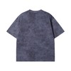 T2919夏季高级感新款潮牌扎染烫钻印花字母圆短袖T恤宽松百搭情侣上衣 商品缩略图5