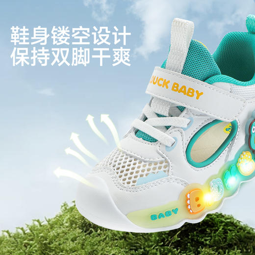 B.Duck小黄鸭童鞋夏季男女童儿童运动鞋24-30 BY1686805 商品图2