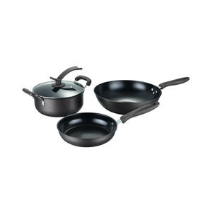 都市太太（DStt）都市太太万家乐炒锅煎锅汤锅三件套燃气灶电磁炉通用_黑色_炖煎炒套装