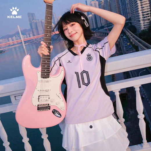 卡尔美KELME新款荣耀回潮系列女士时尚圆领短袖T恤 商品图4