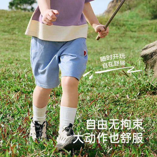 英氏儿童裤子夏季透气短裤男童休闲裤户外百搭中大童裤子2025新款 商品图2