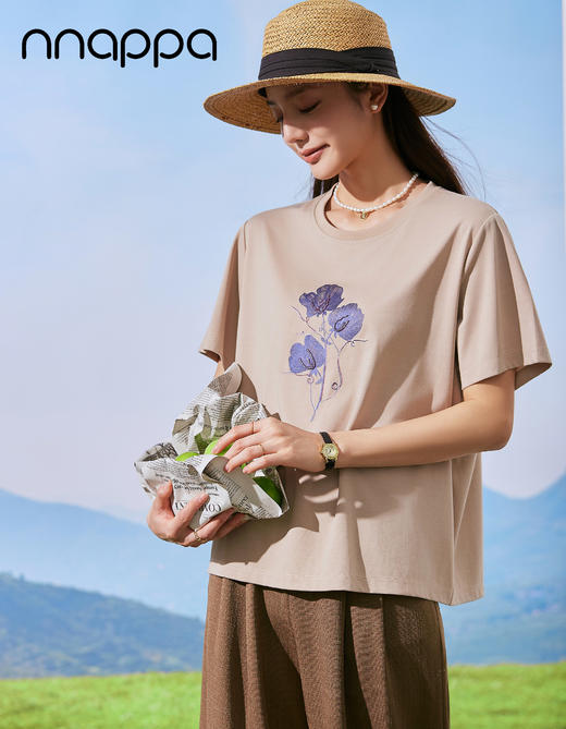 亮珠风铃花宽松女上衣CA7322 商品图2