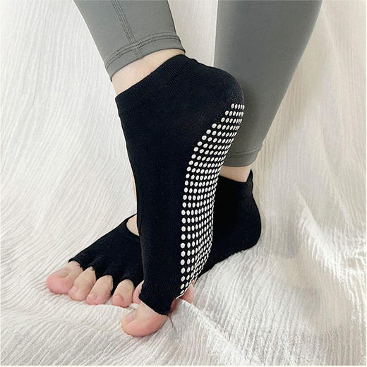 【现货秒发】壁虎瑜伽【2503WZ349】露趾露背防滑瑜伽袜 商品图2