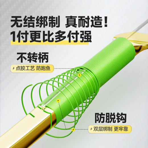 汉鼎无结金海夕子线双钩翘嘴鳊鱼鲫鱼物加长子线双钩成品子线双钩 商品图2