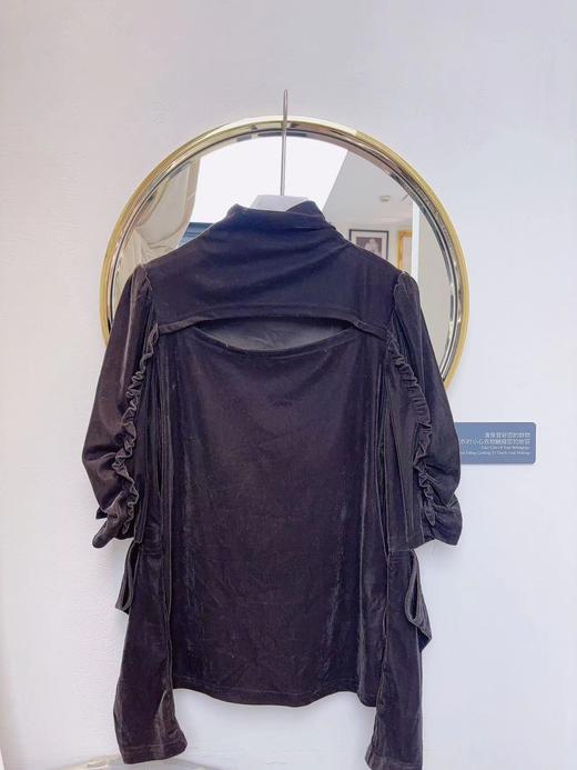 【门店同款】秋季浪漫主义-丝绒泡泡袖上衣 154655843 商品图0