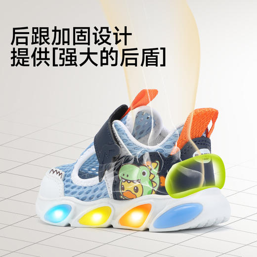 B.Duck小黄鸭童鞋夏季男女童儿童运动鞋23-30 BY1686821 商品图4