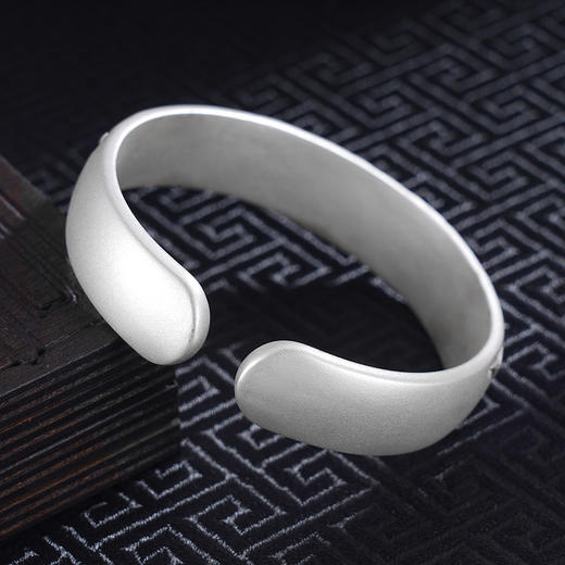 子佩集S999银【鱼花之恋】手工纯银手镯原创设计【55091241】2503 商品图2