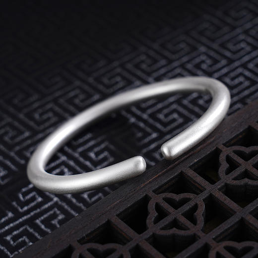 子佩集S999银【莲韵芳华】手工纯银手镯原创设计【55023164】2503 商品图3