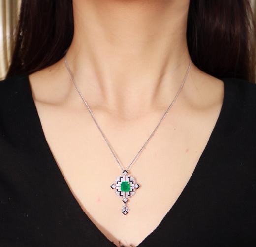 1.79ct刻面祖母吊坠胸针 商品图2