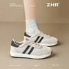 ZHR则则真皮拼接休闲鞋轻便耐磨女鞋春季新款ins百搭老爹鞋运动鞋 商品缩略图5