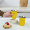 【超值2件装】PONEL闪电黄304不锈钢直饮杯 350ml*2个 商品缩略图1