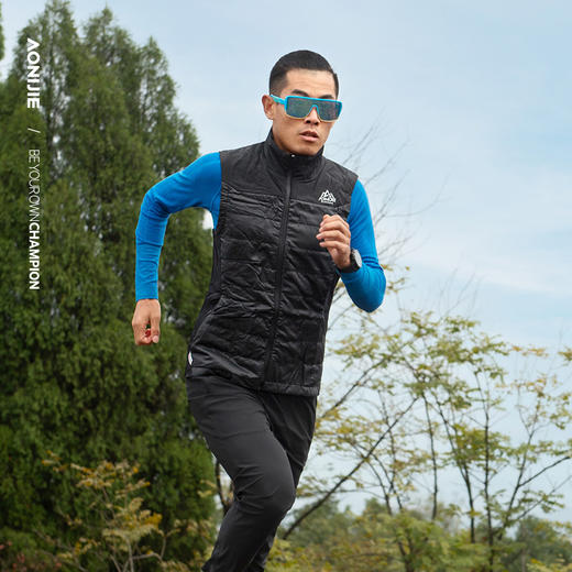 奥尼捷保暖背心轻量透气运动背心新雪丽棉保暖马甲轻薄休闲背心 F5107 商品图0