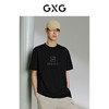 GXG男装 黑色潮流图案短袖T恤 24年夏季热卖G24X442035 商品缩略图3