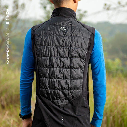 奥尼捷保暖背心轻量透气运动背心新雪丽棉保暖马甲轻薄休闲背心 F5107 商品图3