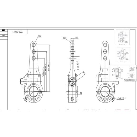 耐古美式车轴调整臂手动调整臂37齿调整臂NG（包邮） 商品图4