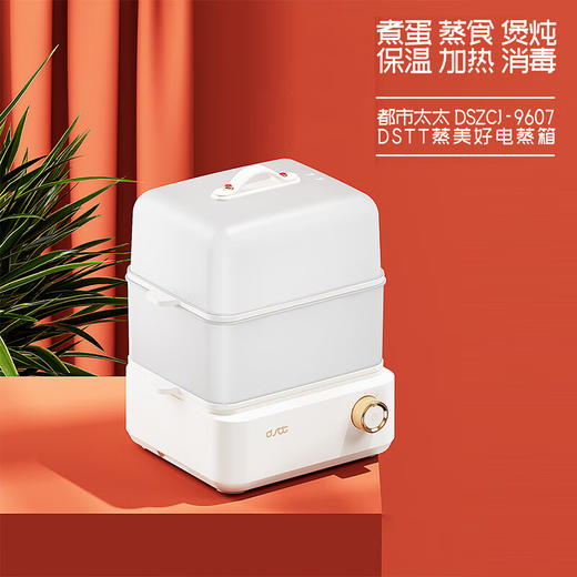 都市太太都市太太蒸美好蒸食箱家用多用途早餐蒸蛋机多功能双层电蒸锅 商品图0