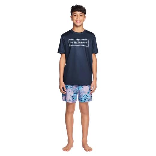 Quiksilver 户外运动品牌 男孩泳衣套装3件套只要￥280直邮到手，UPF50防晒 商品图1