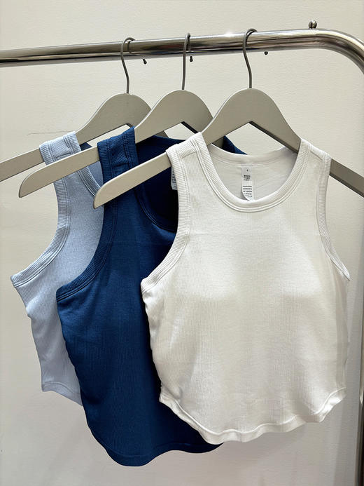 哈瓦塔罗纹裸感显瘦瑜伽运动背心H350110 商品图4