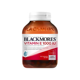 【跨境】澳洲Blackmores 澳佳宝维生素E软胶囊100粒 ve澳洲进口