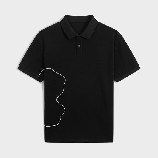 GXG男装 侧边花卉刺绣设计翻领polo短袖t恤男休闲上衣 24夏热卖 商品图4