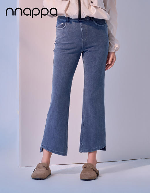 3A抗菌九分时尚落差牛仔微喇裤PA29370/PA29411 商品图3