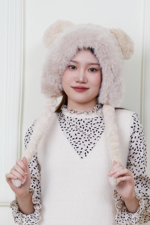 Say Something 小熊毛绒护耳帽 19927 商品图2