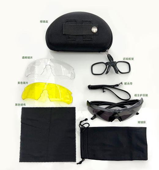 骑行装备  新式军迷战术偏光护目镜太阳镜  配备三款眼镜片  帅气出行  自由搭配 商品图3