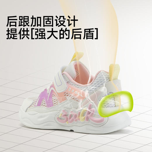 B.Duck小黄鸭童鞋夏季男女童儿童运动鞋28-35 B1686879 商品图3