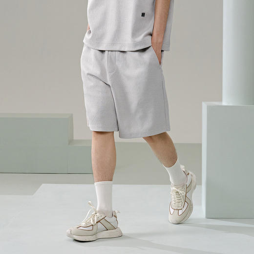 GXG男装 满印提花短裤直筒简约休闲好搭短裤春夏热卖短裤 商品图2