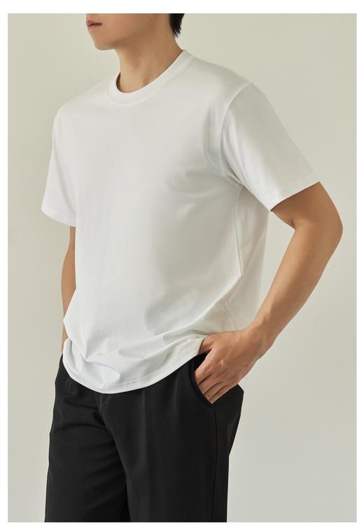 【YW】无忧购韩版百搭休闲230g纯棉正肩短袖T恤8013（截单后7天发货) 商品图3