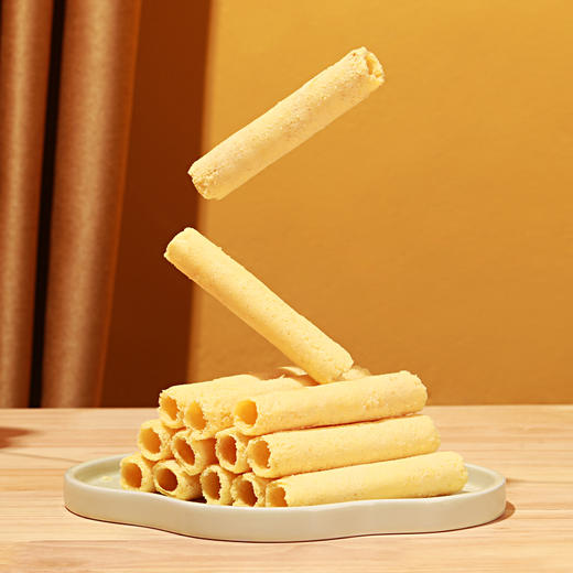 佳宁娜X深圳手信 荔枝味鸡蛋卷广东特产办公室零食下午茶礼盒装160克 商品图5