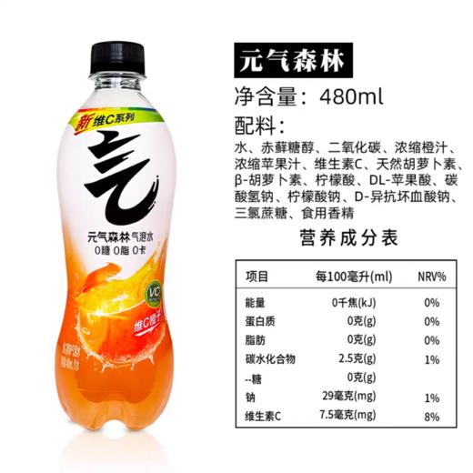 元气森林气泡水480ml*15 商品图5