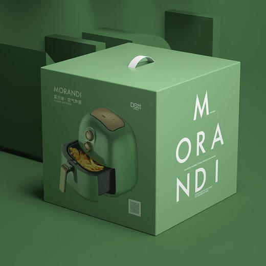 都市太太（DStt）_都市太太莫兰迪无油空气炸锅家用新款多功能智能4.5L大容量全自动无油炸薯条机_绿色 商品图1