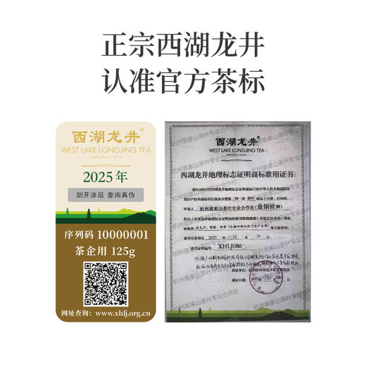 【任意两份赠送全白羊脂玉茶具】20255年翁炳铨明前茶 狮峰龙井茶【预售4月5日左右发货】 商品图3