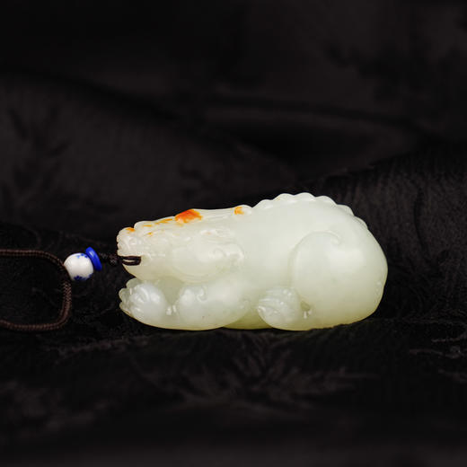 新疆国玉盟世玉【鸿运卫佑】和田玉挂件【带证书·顺丰物流】 商品图0