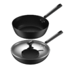 都市太太（DStt）都市太太好时光捶打2件套炒锅煎锅套装黑色燃气灶电磁炉通用_黑色_炒煎 商品缩略图3