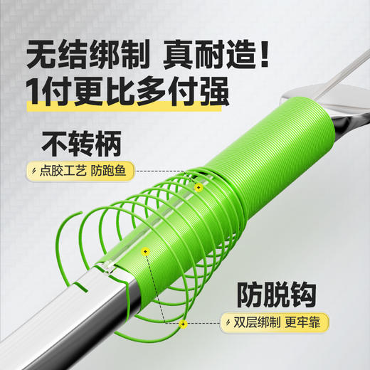 汉鼎无结伊势尼子线双钩湖库大物青草鱼钩巨物加长子线双钩成品钩 商品图2