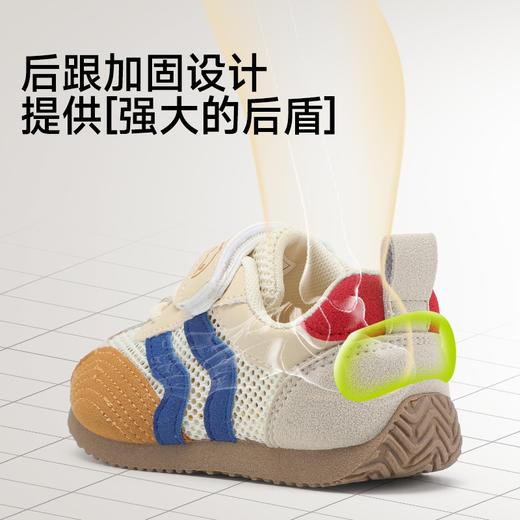 B.Duck小黄鸭童鞋女童夏季鞋宝宝学步鞋幼儿园鞋子镂空透气单网鞋22-31 B1686971 商品图3