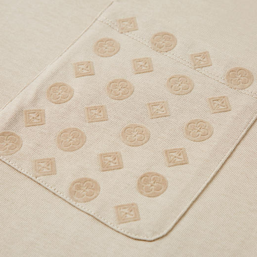 GXG男装 2024年夏季热卖植绒印花宽松休闲翻领polo衫男短袖 商品图4