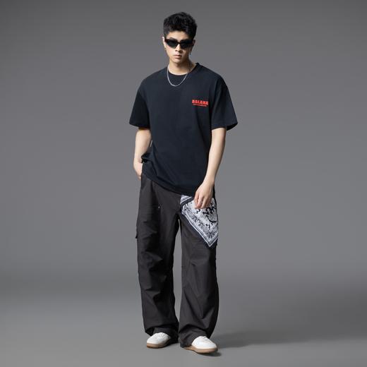 PINLI品立2025夏季新款字母烫钻短袖T恤男士蛇年国风宽松休闲上衣GD252111322 商品图1